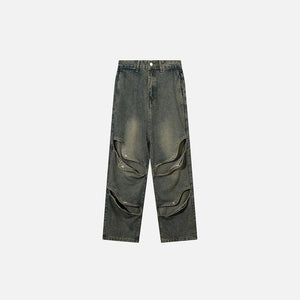 Y2K High Street Denim Baggy Pants - tntwear1