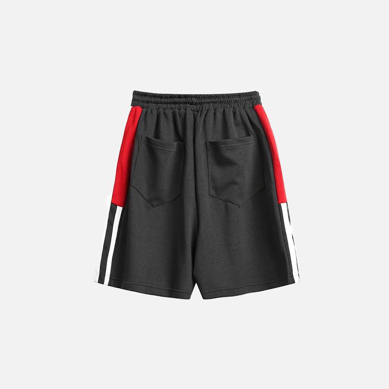 Side Stripe Loose Sports Shorts - tntwear1