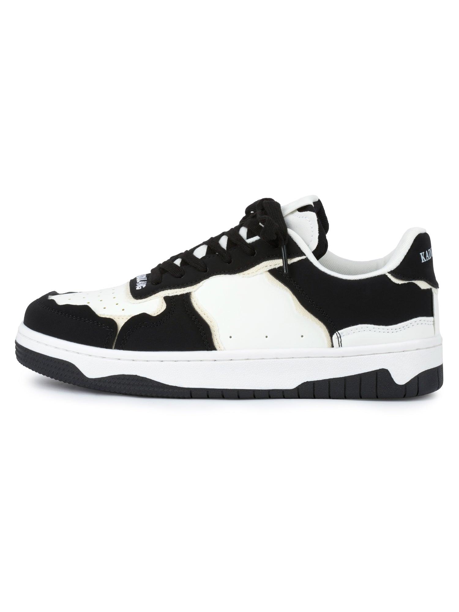 Tntwear High Street Black And White Board Casual Shoes -1554 - tntwear1