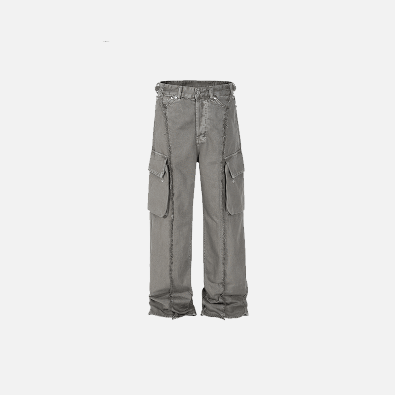 Loose Multi-Pocket Jeans - tntwear1