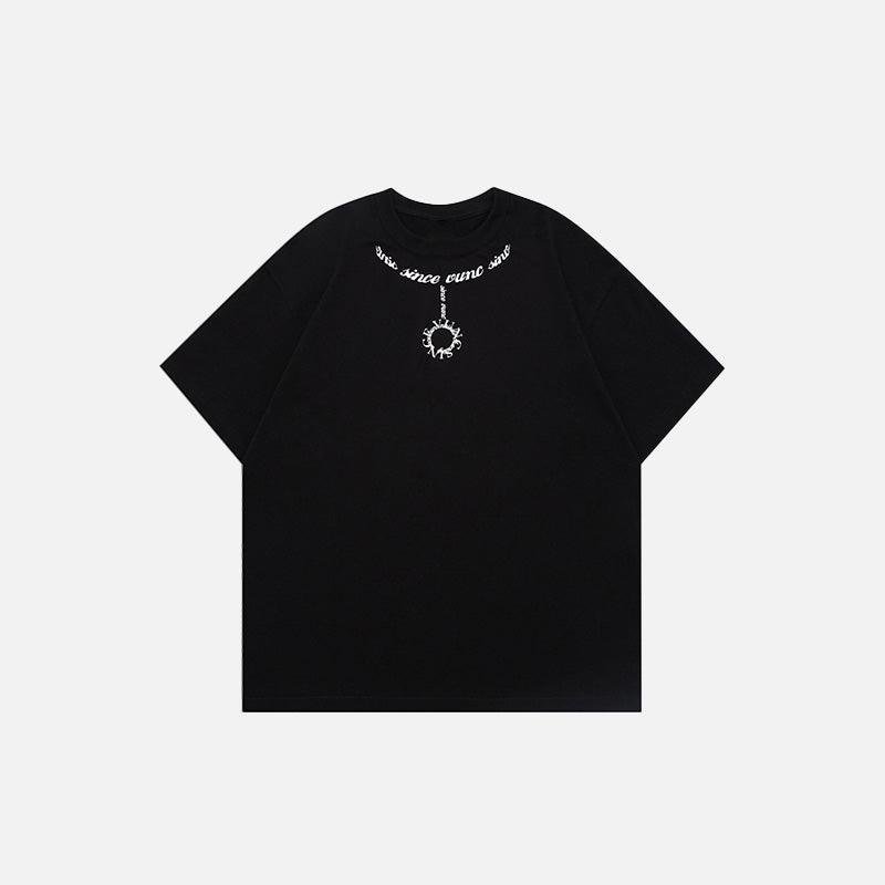 Loose Chain Printed T-shirt - tntwear1