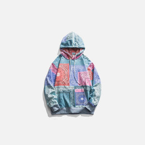 Bandana Printed Oversized Hoodie - tntwear1