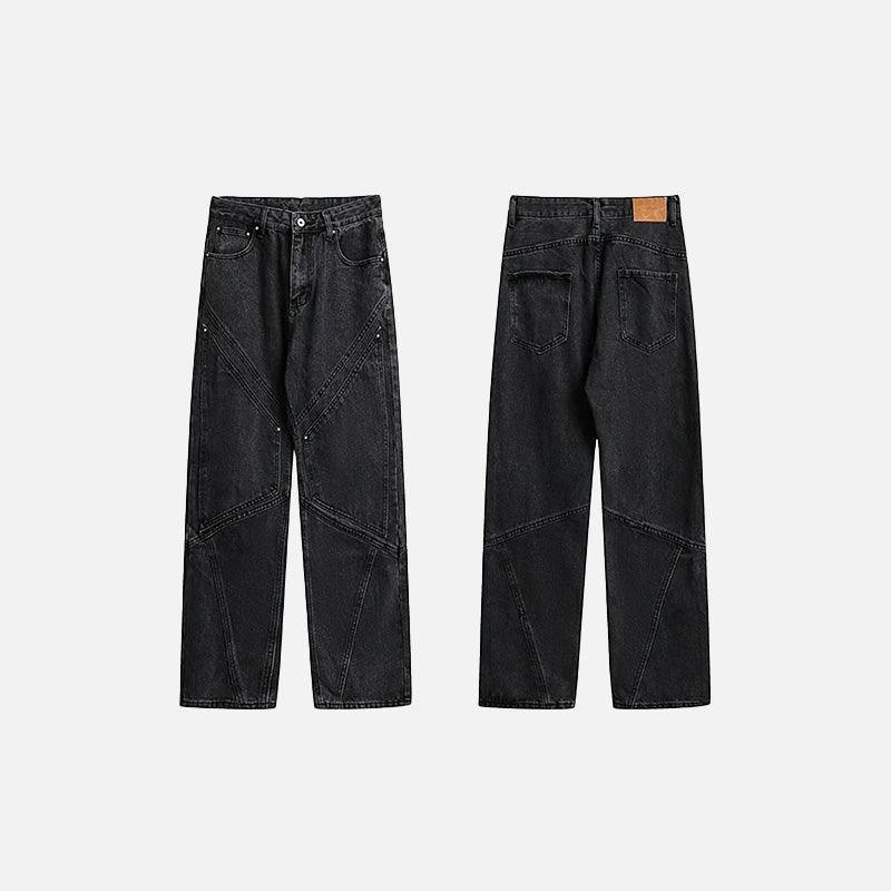 Y2k Rivet Pocket Jeans - tntwear1