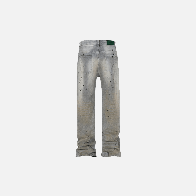 Splash-Ink Washed Jeans - tntwear1