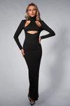 Annalisa Cutout Long Sleeve Maxi Dress