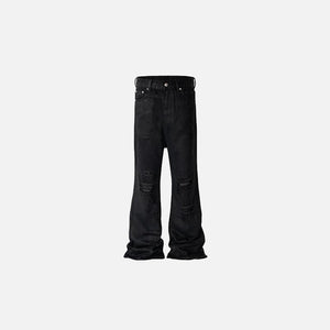 Distressed Baggy Black Jeans - tntwear1