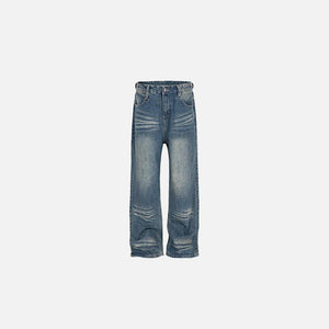 Washed Blue Loose Jeans - tntwear1