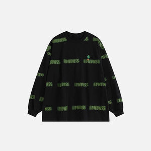 Loose Printed Sweatshirt - tntwear1