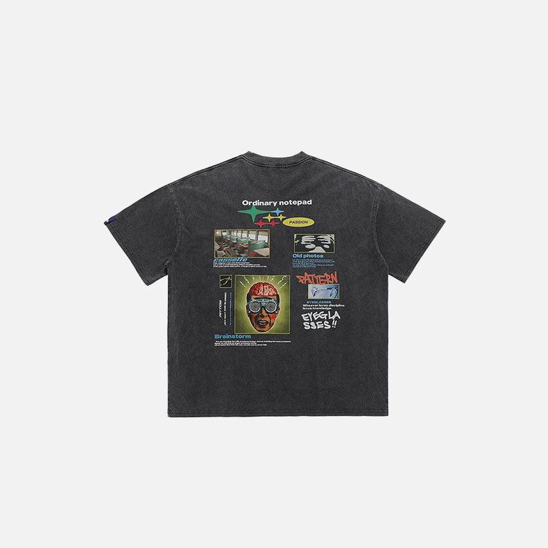 Mixed Media Graphic T-shirt - tntwear1