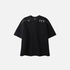 Gothic Black Zip-Up T-shirt - tntwear1