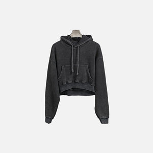 Women's Washed Black Hoodie - tntwear1