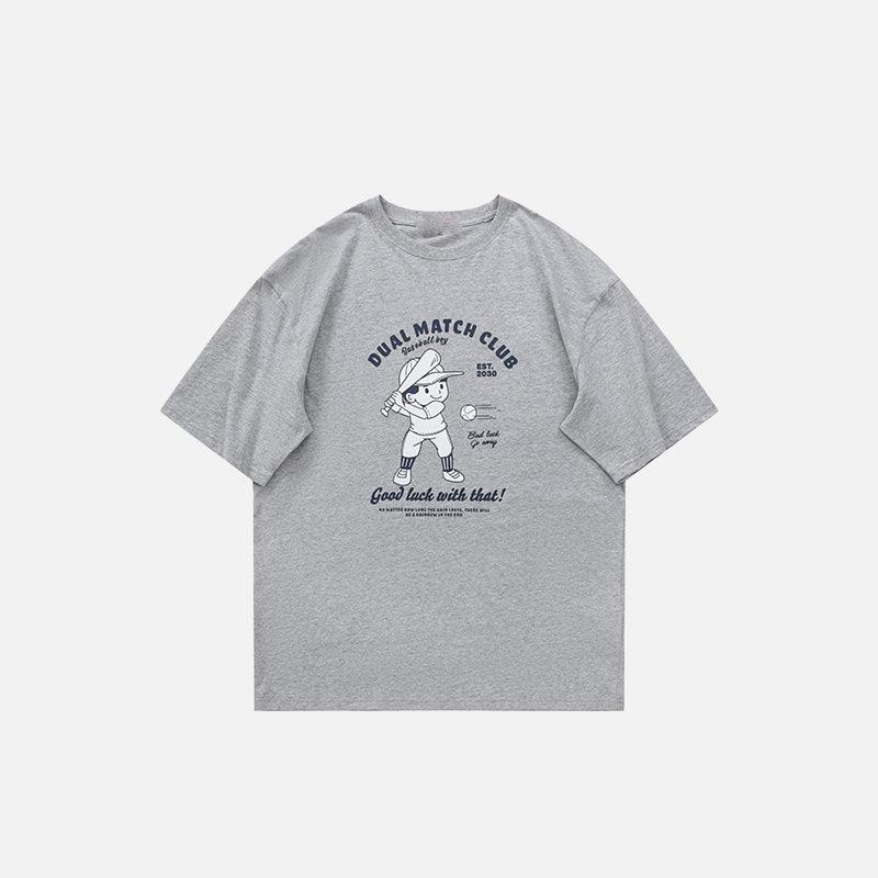 Loose Baseball T-shirt - tntwear1