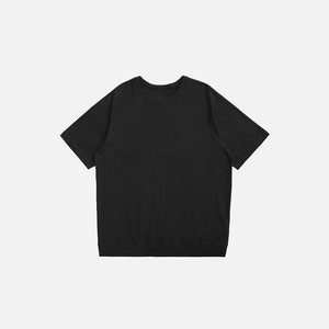 Elbow-Length Loose Blank T-shirt - tntwear1