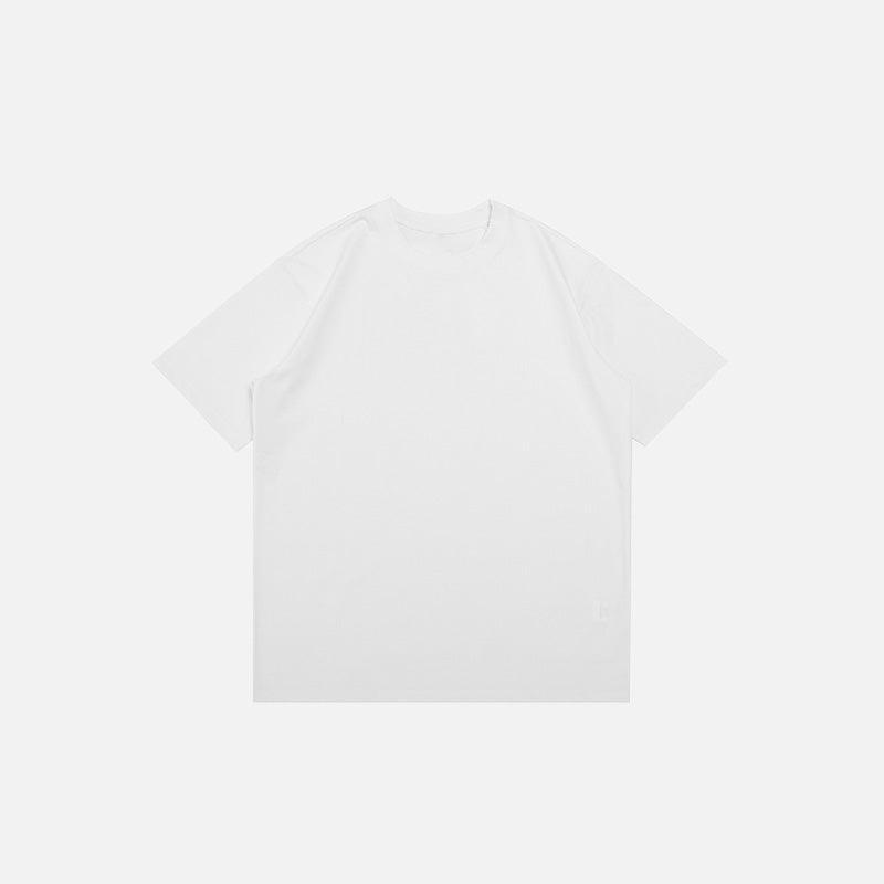 Blank Oversized Solid T-shirt - tntwear1