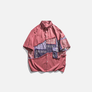 Bandana Patchwork Shirt - tntwear1