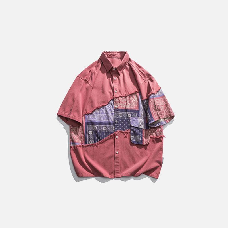 Bandana Patchwork Shirt - tntwear1