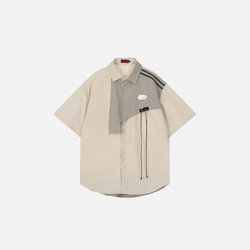 Y2k Loose Patchwork Shirt - tntwear1