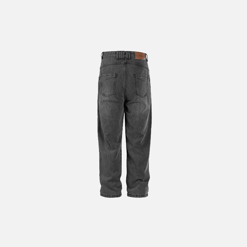 Baggy Doubled Washed Jeans - tntwear1