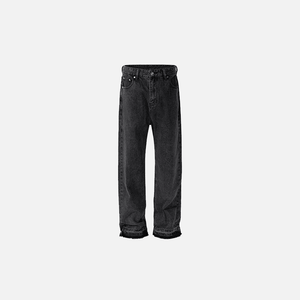 Contrast Stitching Straight Jeans - tntwear1