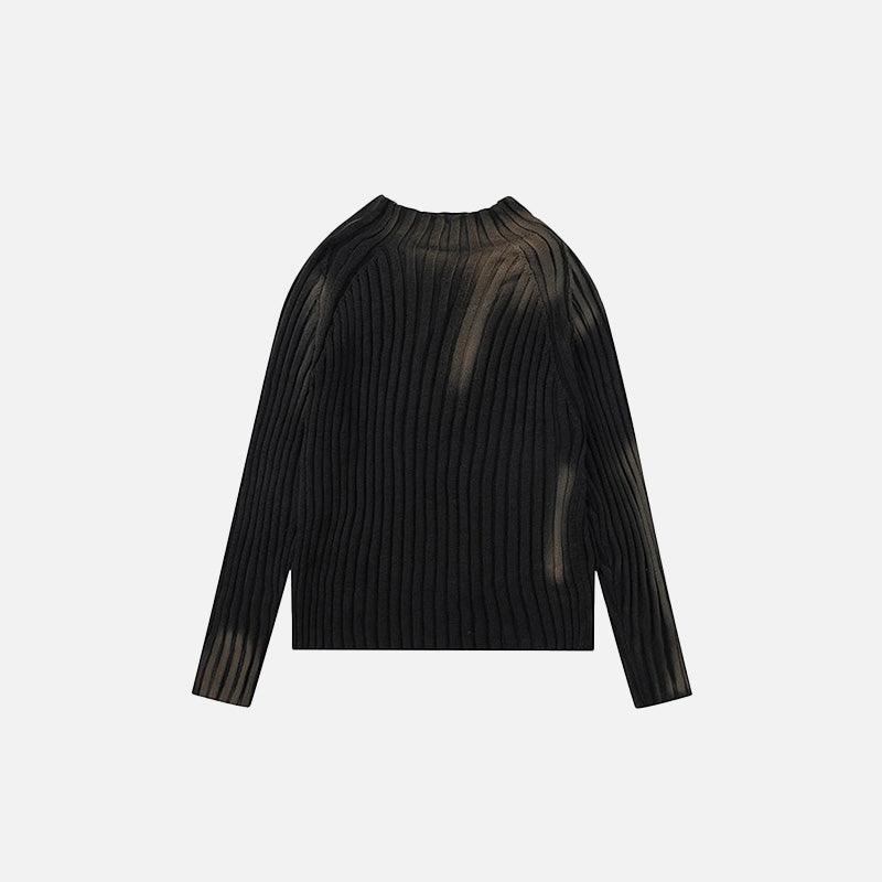 Loose Ripple Knitted Sweater - tntwear1