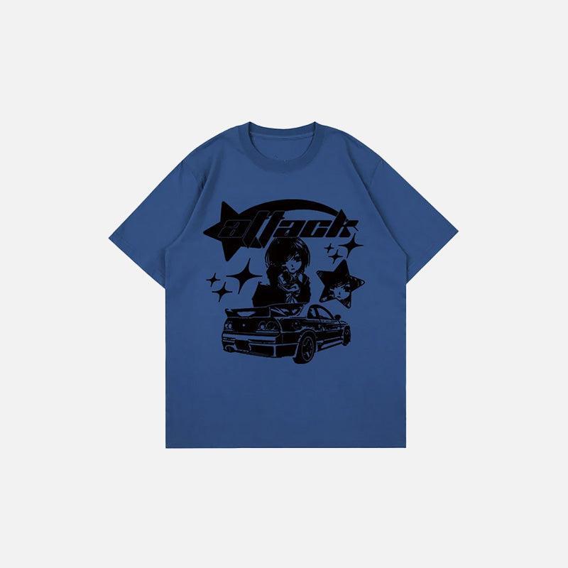 Y2k Car Printed Women's T-shirt - tntwear1