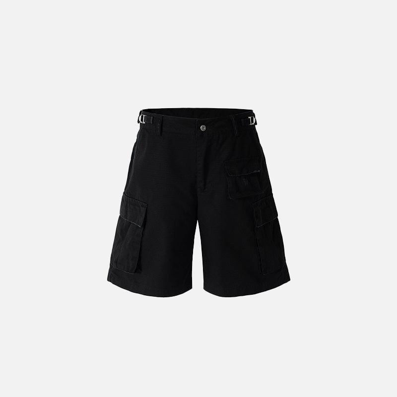 Hand-polished Belt Black Jorts - tntwear1