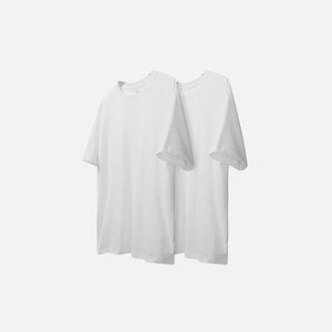 Black And White Solid Color T-shirt - tntwear1