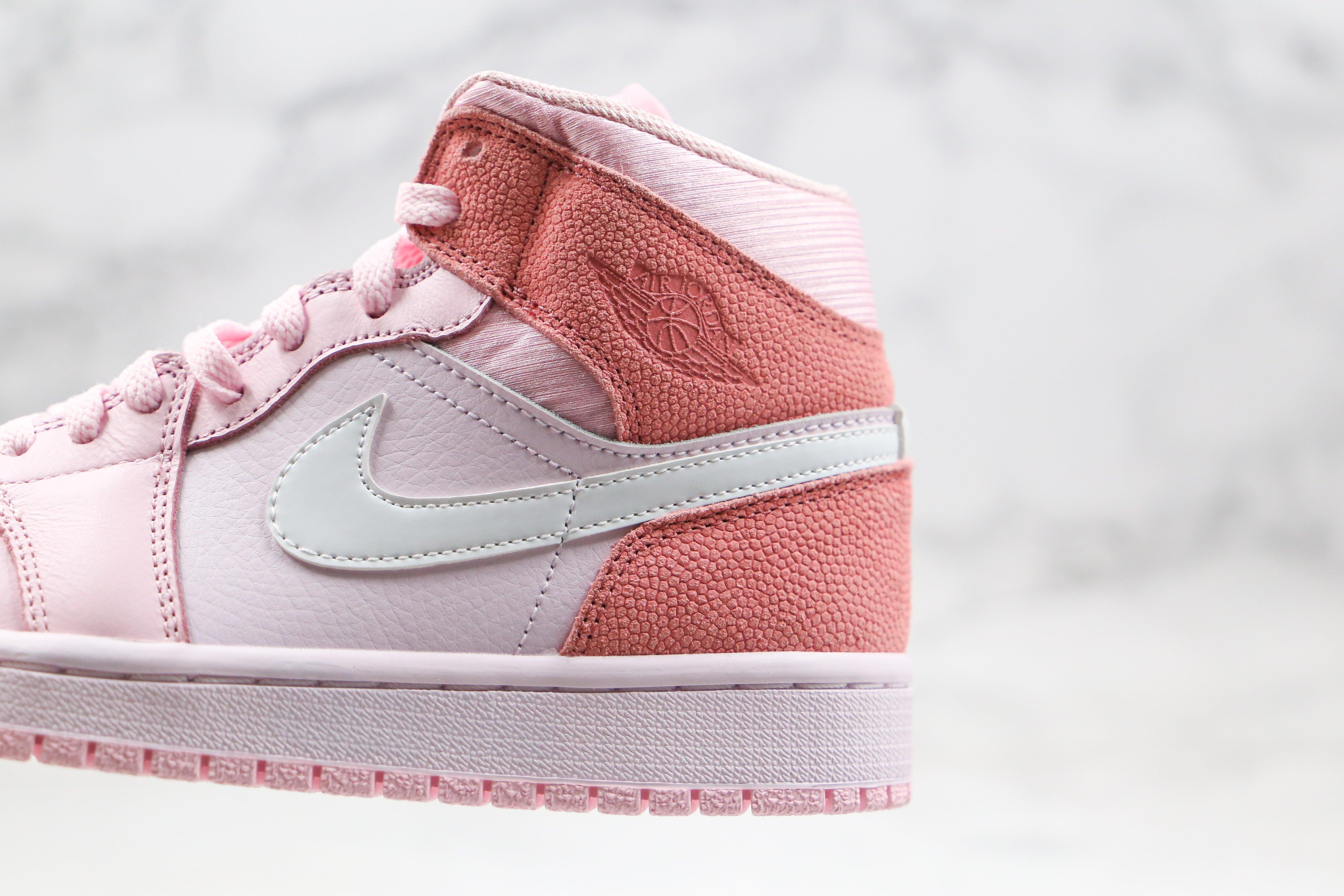 Custom Air Jordan 1 Mid" Digital Pink High Q - tntwear1