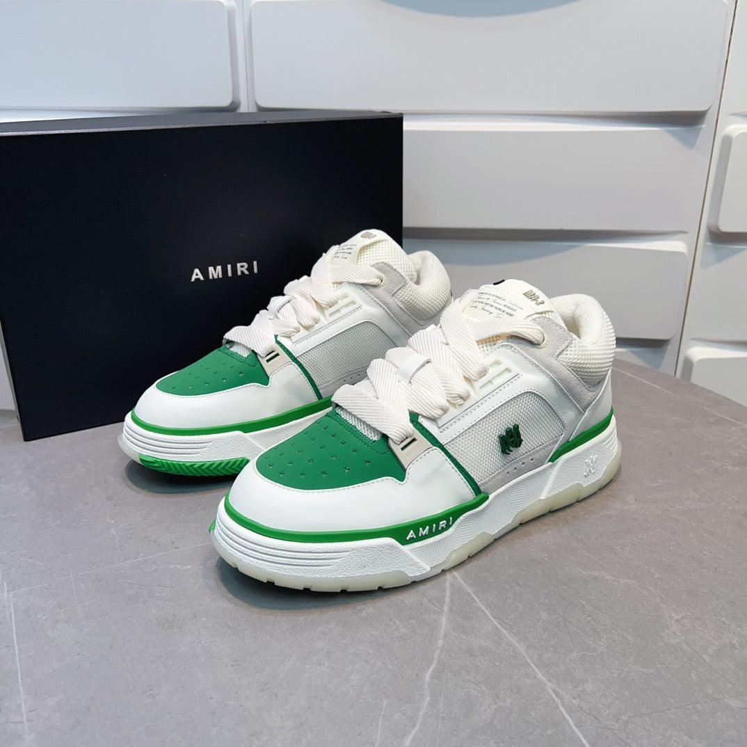 AMR MA-1 Green and White Sneakers-138 - tntwear1