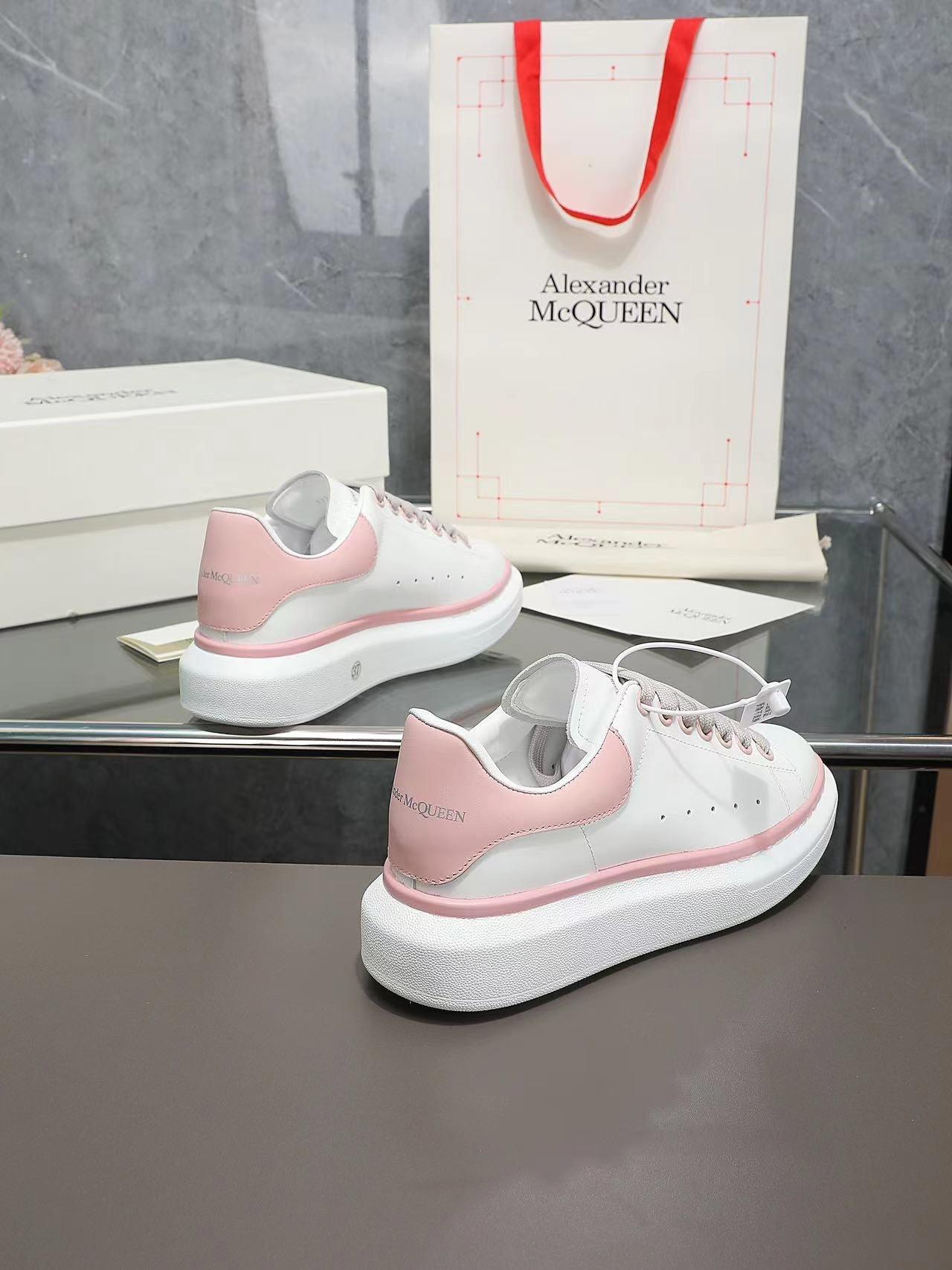 ALMC Pink and White Oversized Sneakers-035 - tntwear1