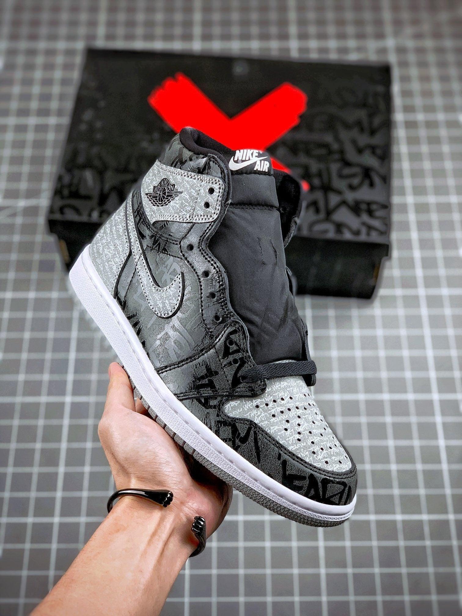 Custom Air Jordan 1 OG "Rebellionaire" Black Ash Rebellion - tntwear1