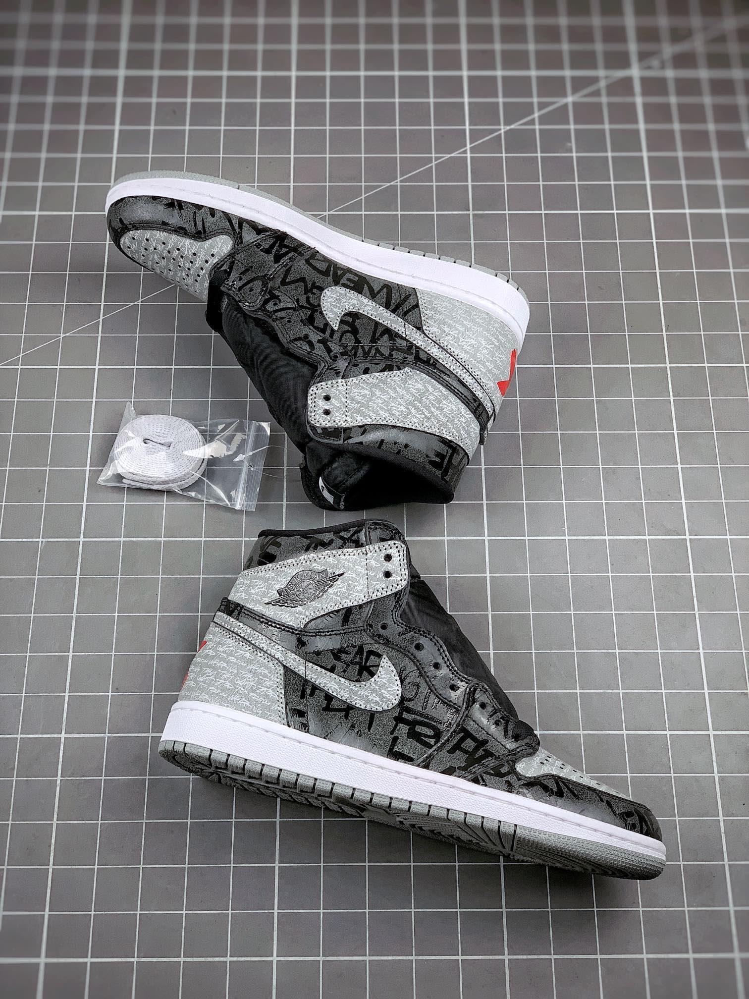 Custom Air Jordan 1 OG "Rebellionaire" Black Ash Rebellion - tntwear1