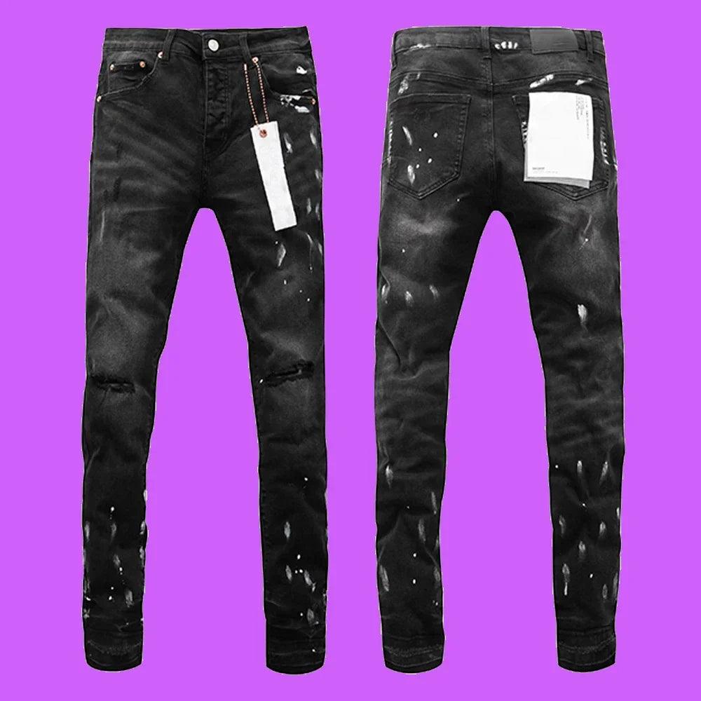 Premium Brand PRPL Roca Jeans Black Tag P008 - tntwear1