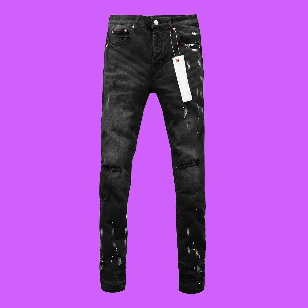 Premium Brand PRPL Roca Jeans Black Tag P008 - tntwear1