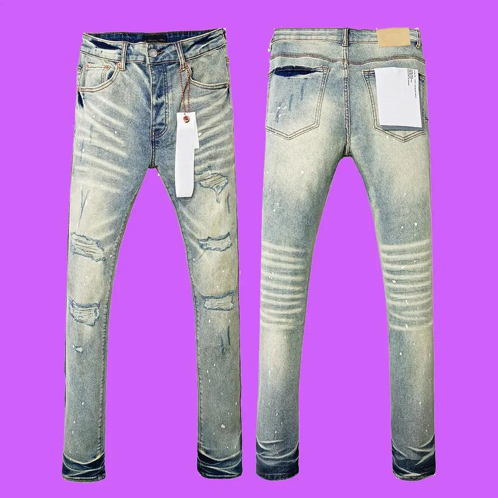 Premium Brand PRPL Roca Jeans Light Indigo P002 - tntwear1