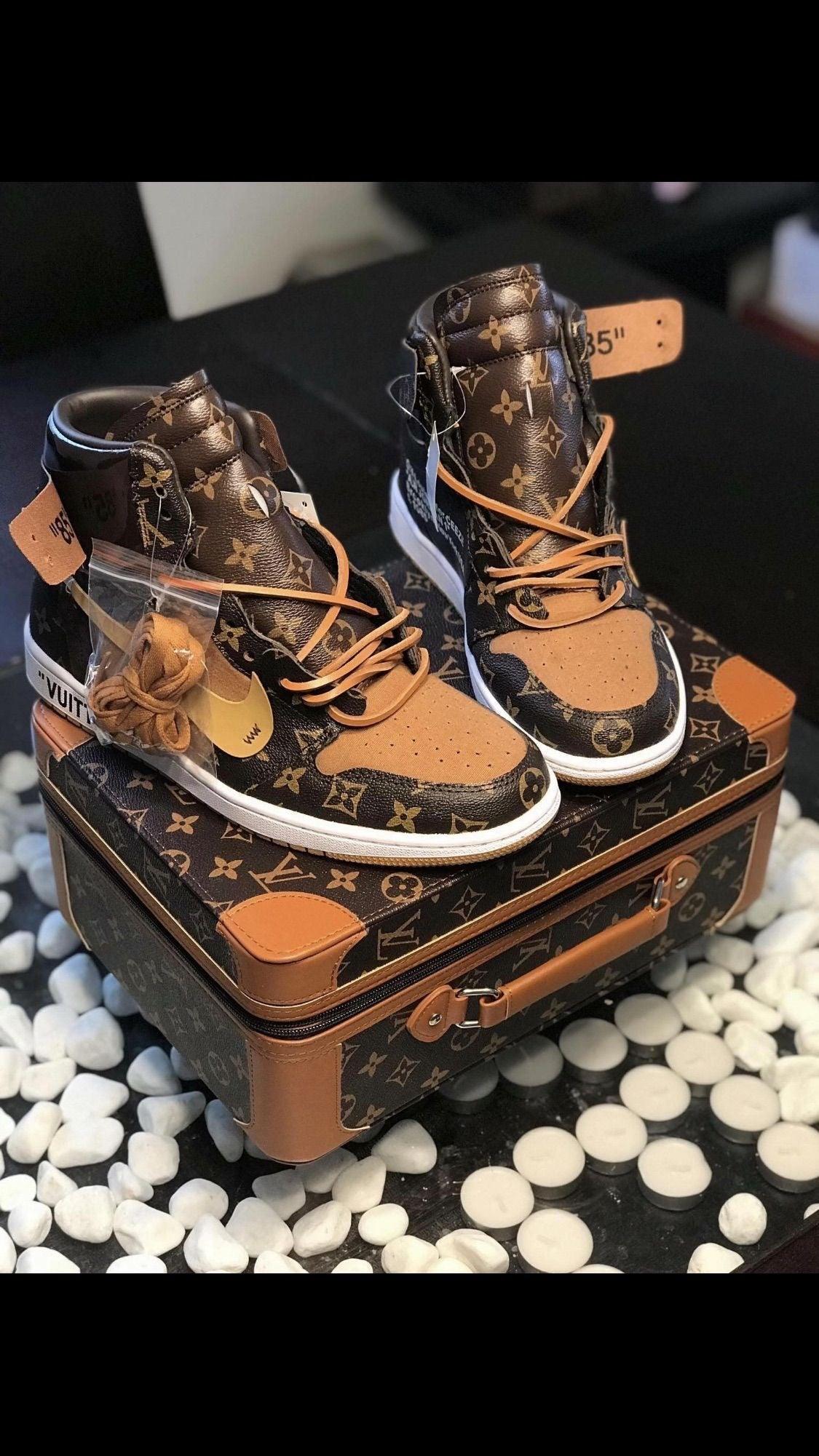 Custom Air Jordan 1 LV High Q ( Customs And Box ), Jordan 1 Sneakers Active A11 - tntwear1