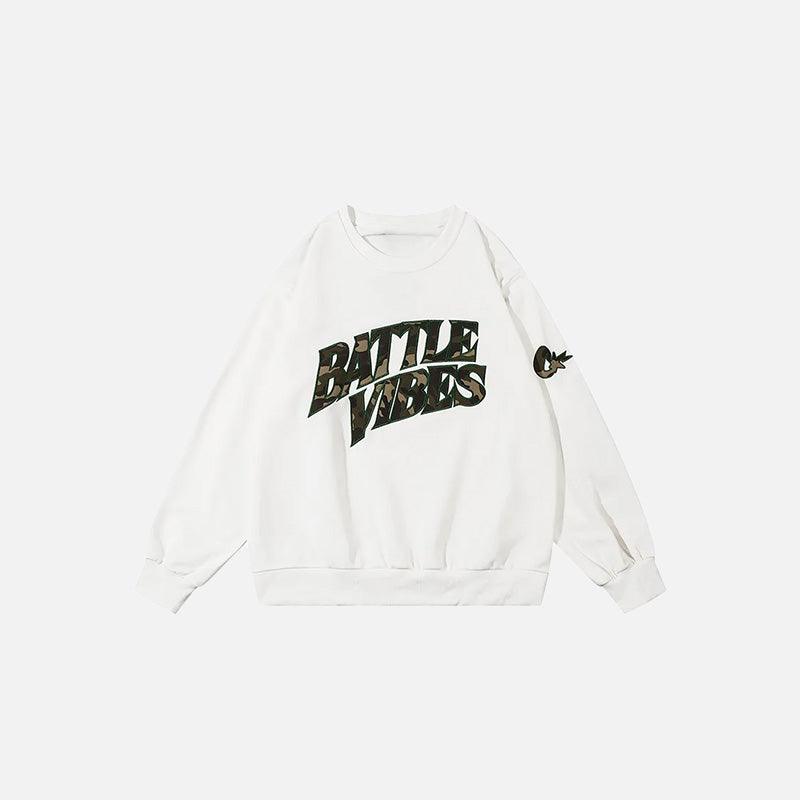 Battle Vibes Camo Sweatshirt - tntwear1