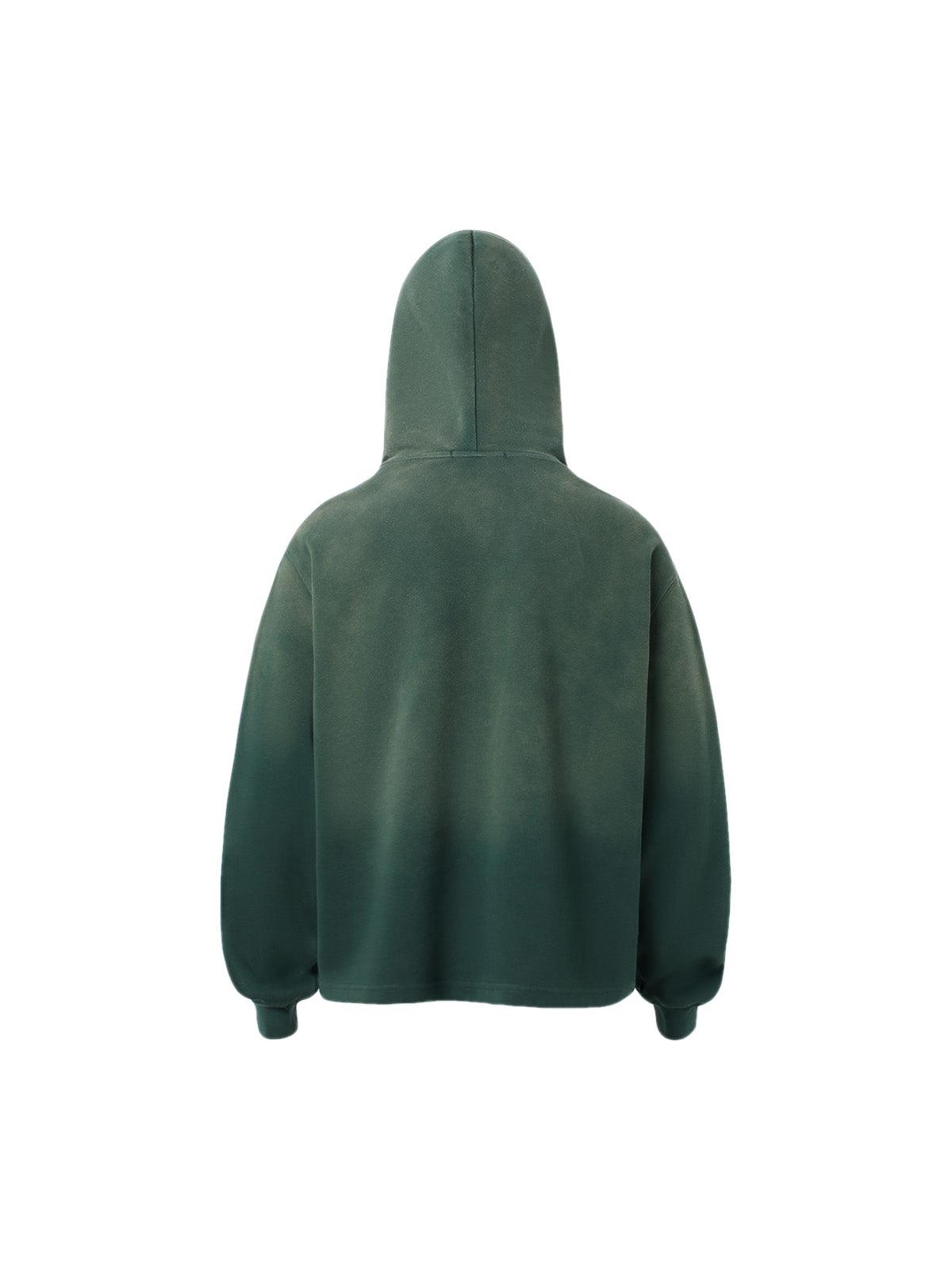 Tntwear Gradient Letter Distressed Pullover Hoodie