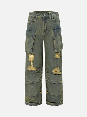 1984 Multi-Pocket Workwear Loose Jeans - 1789 - tntwear1