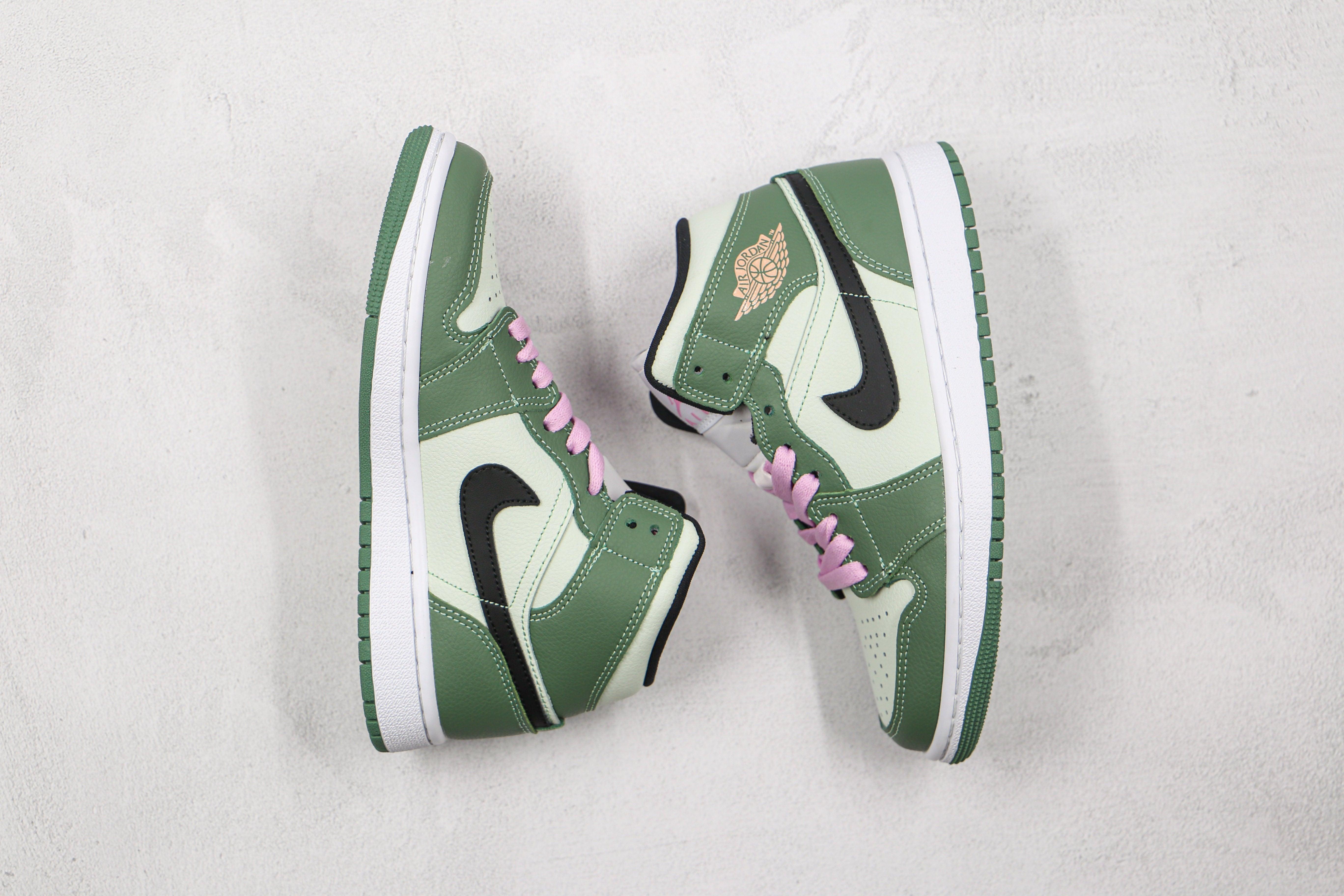 Custom Air Jordan 1 Dutch Green High Q - tntwear1