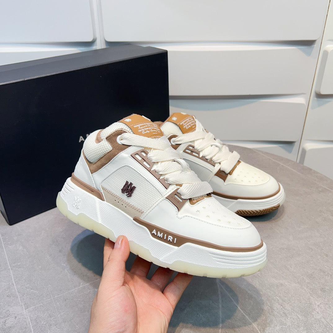 AMR MA-1 Brown and White Sneakers-137 - tntwear1