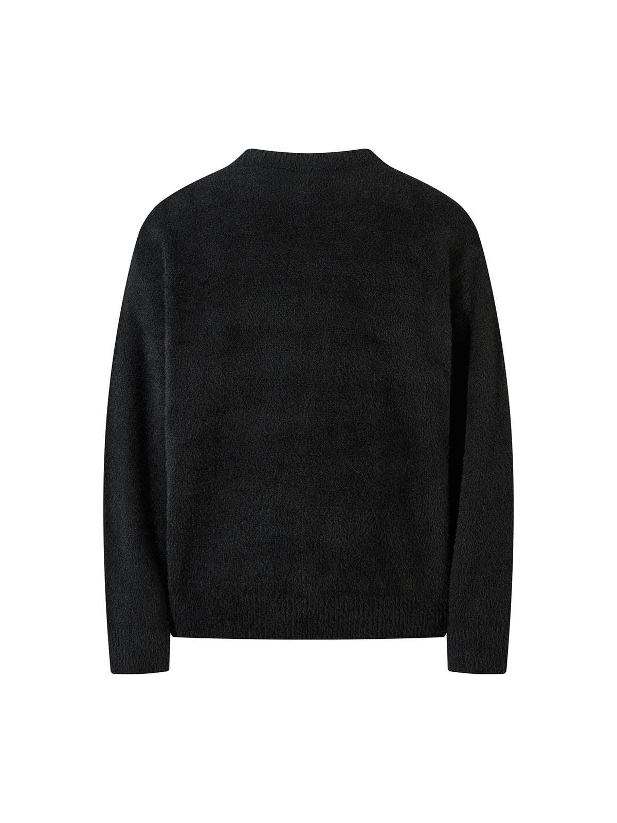 Tntwear Letter Jacquard Graphic Sweater