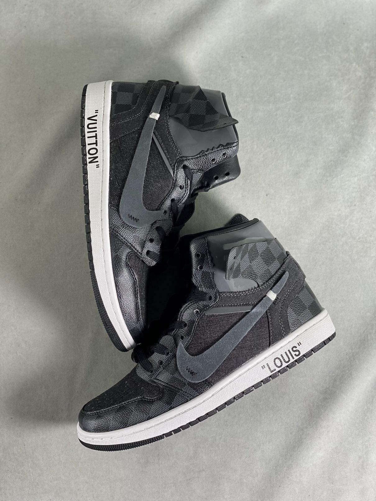 Custom Air Jordan 1 x LV Logo - tntwear1