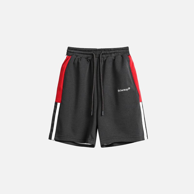 Side Stripe Loose Sports Shorts - tntwear1