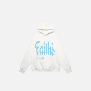 "Faith's" Letter Print Loose Hoodie - tntwear1