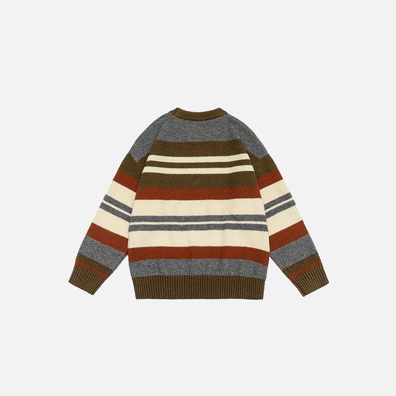 Retro Multi-Stripe Sweater - tntwear1