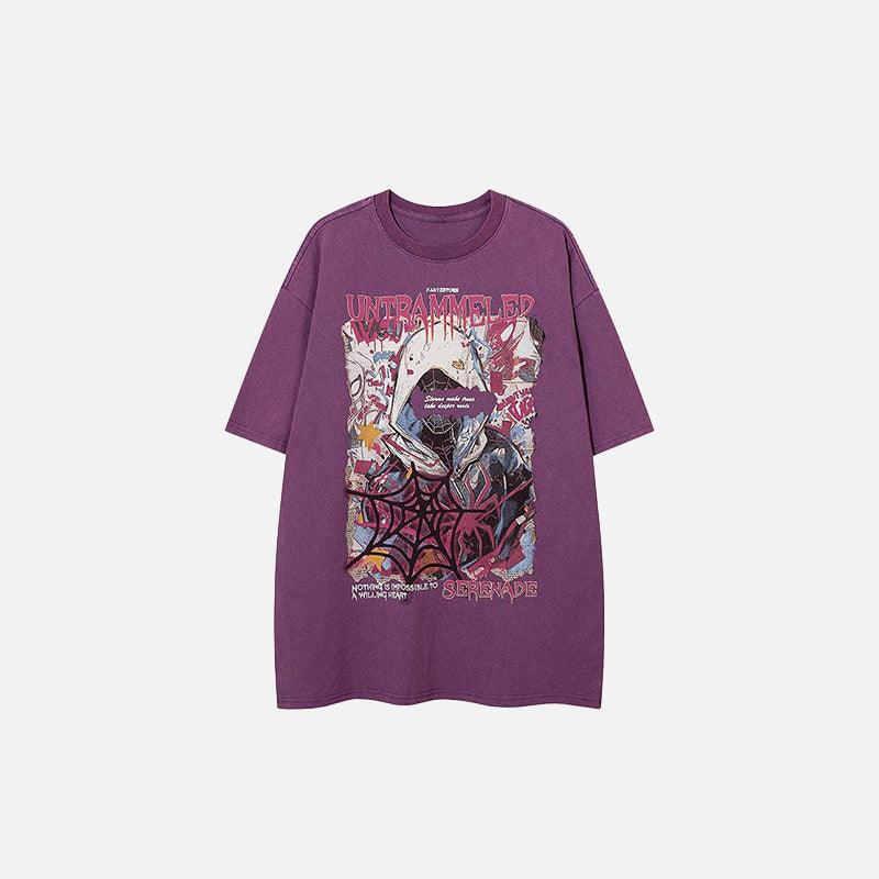 Spider-women Untrammeled Washed T-Shirt - tntwear1