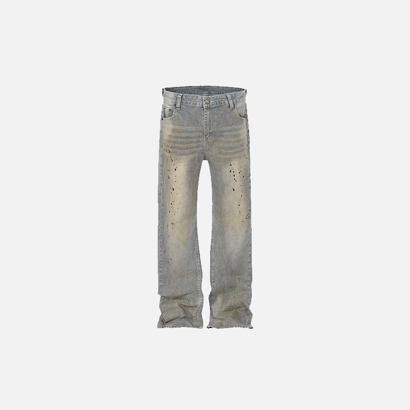 Splash-Ink Washed Jeans - tntwear1