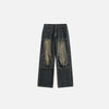 Faded Blue Distressed Denim Jeans - tntwear1