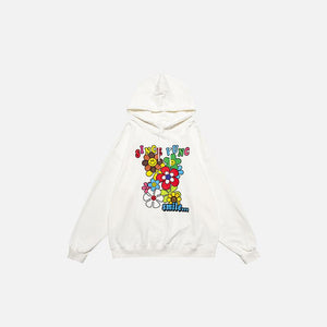 Flower Season Loose Hoodie - tntwear1